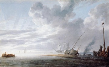  Velde Tableaux - sSeasc marin Willem van de Velde le Younger Bateau paysage marin